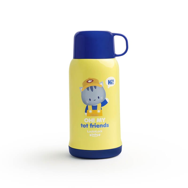 Bình Giữ Nhiệt Trẻ Em LocknLock 550ML - Victory Kids - 4 Màu (Xanh Dương, Xanh Lá, Vàng, Vàng Nhạt) - LHC1475 image number null